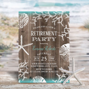 Invitation Plage Coral Reef Starfish Grange Bois Retraite