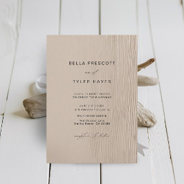 Invitation Plage de sable de Driftwood sur la côte Océan Mari