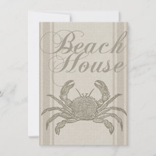 Invitation Plage House Crab Seashore