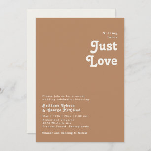 Invitation Plage Retro Brown Rien De Mariage