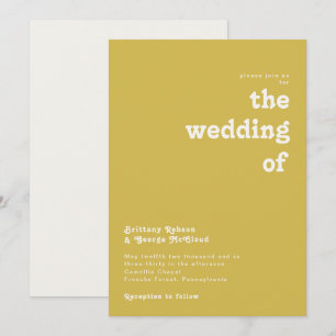 Invitation Plage Retro Or Le Mariage De L'Invitation
