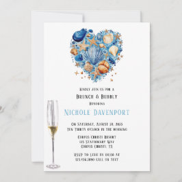 Invitation Plage Scène Starfish Brunch & Bubbly