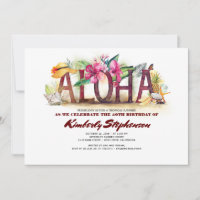 Plage tropicale d'Aloha | Anniversaire de l'ananas