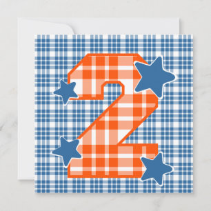 Invitation Plaid moderne nommé fait sur commande V06C1 du