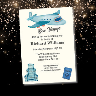 Invitation Plan d'aventure voyage retraite