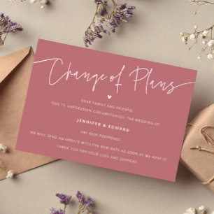 Invitation Plan de modification minimaliste Mariage Mettre à 
