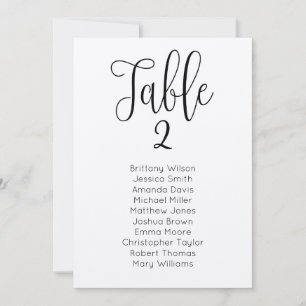 Invitation Plan de table de mariage rustique. Plan de table k