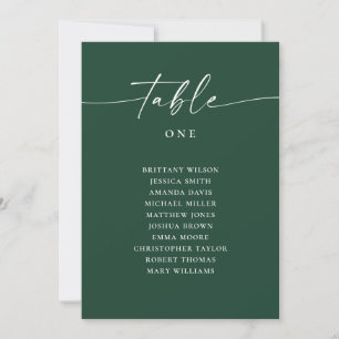 Invitation Plan de table moderne pour un mariage avec une dom