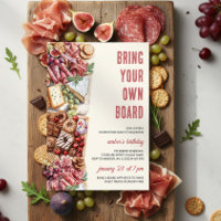Planche de charcuterie rustique "Apportez votre pr
