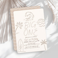 Planche de surf Big One Doodle Beige 1er anniversa