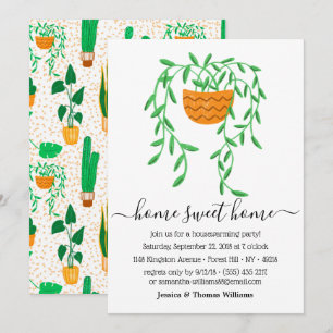 Invitation Plante de la Maison Poted House