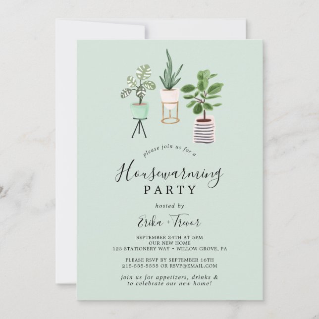 Invitation Plantes de la Maison | Fête de la Monnaie (Devant)
