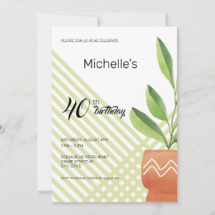 Invitation Plantes d'intérieur dans des pots en céramique Aqu