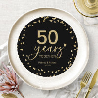 Plaque de chargeur d'anniversaire de mariage de 50