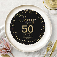 Plaque de chargeur d'anniversaire de mariage de 50