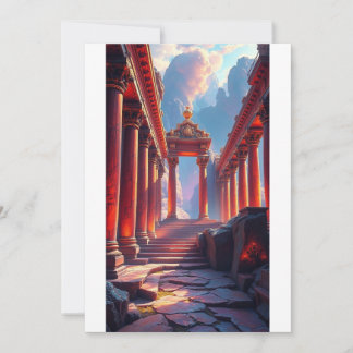Invitation plate, taille: 127 mm x 178 mm, Papier: