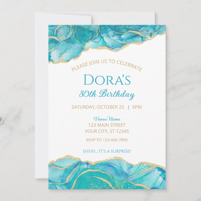 Invitation plate, taille: 127 mm x 178 mm, Papier: (Devant)