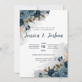 Invitation plate, taille: 13 x 18 cm, Papier: Mat,