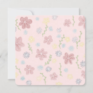 Invitation plate, Taille : 5,25 po x 5,25 po, Papi