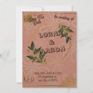 Invitation plate, Taille : 5" x 7", Papier : Matte