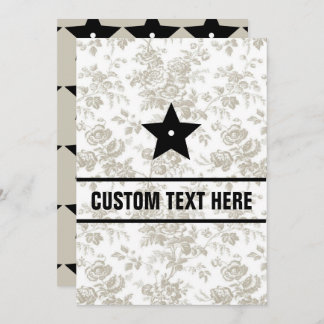 Invitation plate, Taille : 5" x 7", Papier : Matte