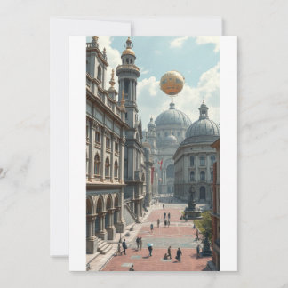 Invitation plate, taille: 5" x 7", Papier: Signatu