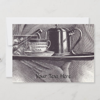 Invitation Plateau de thé vintage