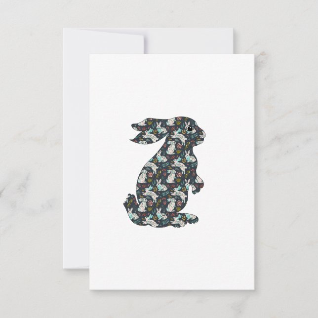 Invitation Playing Rabbits (Devant)