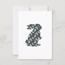 Invitation Playing Rabbits