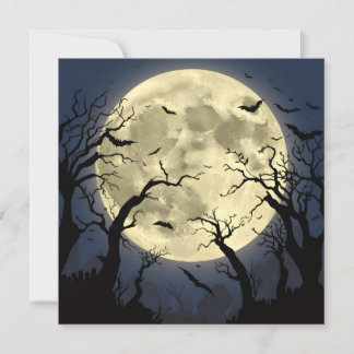 Invitation Pleine lune effrayante