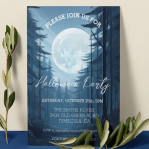 Invitation Pleine lune Forest Halloween