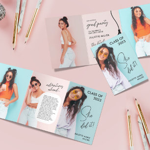 Invitation pliable moderne et amusante pour la rem