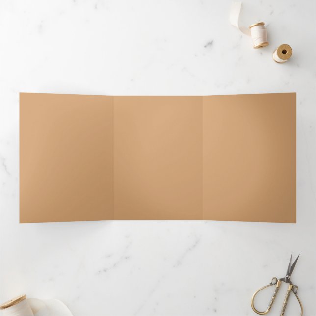 Invitation pliable personnalisable - Sable chaud (Intérieur)