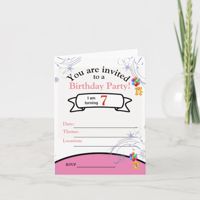 Invitation pliée (Devant)