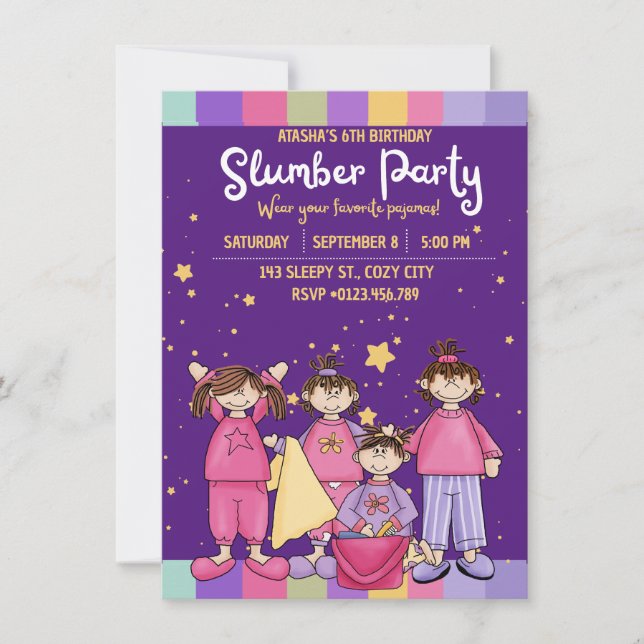 Invitation pliée à la fête d'anniversaire de Stwoo (Devant)