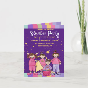 Invitation pliée à la fête d'anniversaire de Stwoo