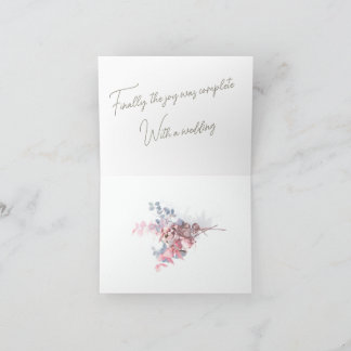 Invitation pliée de 4 po x 5,6 po mariage