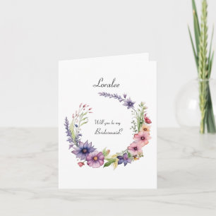 Invitation pliée de la proposition de la ménagère 