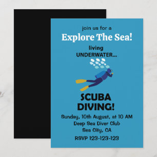 Invitation Plongée en scaphandre autonome Vivre sous l'eau Pl