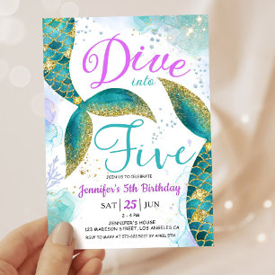 Invitation Plongez dans la fête d'anniversaire de 5 ans de la