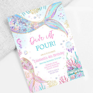 Invitation Plongez dans Quatre Sirène sous la Mer 4ème Annive