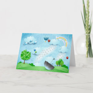Invitation Pluie de fleurs