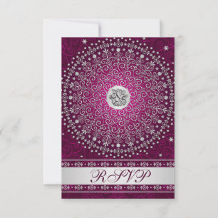 Invitation Plum Ganesh hindou, Réponse pour un mariage aux ro