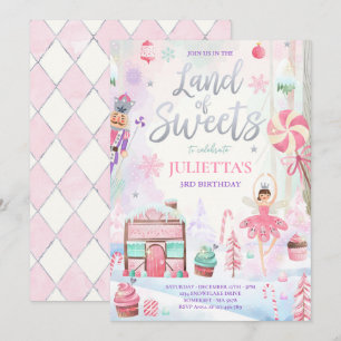 Invitation Plum Sucre Fée Terre De Casse-Noisette Douce Anniv