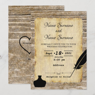 Invitation Plume et encrier