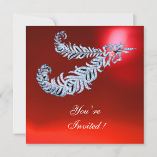 Invitation PLUMES DE DIAMANT  Rubis Rouge