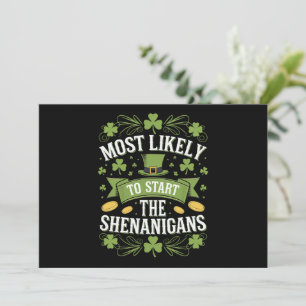 Invitation Plus susceptible de commencer la pagaille St Patri