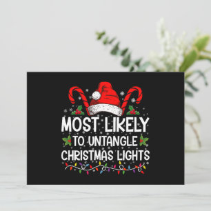 Invitation Plus susceptible de démêler les lumières de Noël C