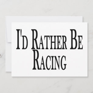 Invitation Plutôt faire de la course