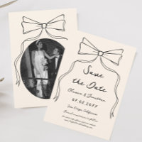 Poche de mariage tiré Enregistrer la date Photo